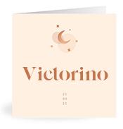 Geboortekaartje naam Victorino m1
