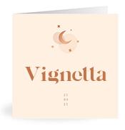 Geboortekaartje naam Vignetta m1