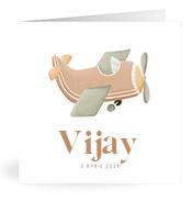 Geboortekaartje naam Vijay j1