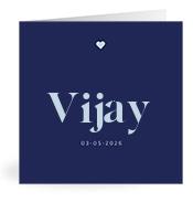 Geboortekaartje naam Vijay j3