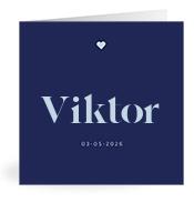Geboortekaartje naam Viktor j3