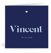 Geboortekaartje naam Vincent j3