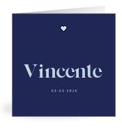 Geboortekaartje naam Vincente j3
