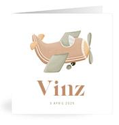Geboortekaartje naam Vinz j1