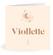 Geboortekaartje naam Viollette m1