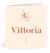 Geboortekaartje naam Vittoria m1