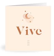 Geboortekaartje naam Vive m1