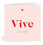 Geboortekaartje naam Vive m3