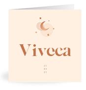 Geboortekaartje naam Viveca m1