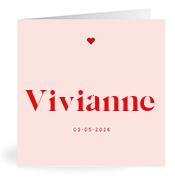 Geboortekaartje naam Vivianne m3