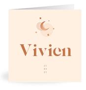 Geboortekaartje naam Vivien m1