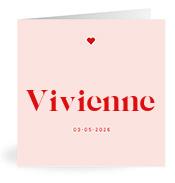 Geboortekaartje naam Vivienne m3