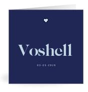 Geboortekaartje naam Voshell j3