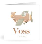 Geboortekaartje naam Voss j1