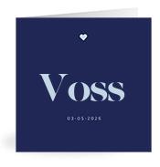 Geboortekaartje naam Voss j3