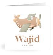 Geboortekaartje naam Wajid j1