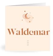 Geboortekaartje naam Waldemar m1