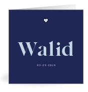 Geboortekaartje naam Walid j3