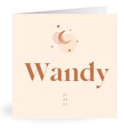 Geboortekaartje naam Wandy m1