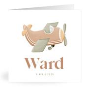 Geboortekaartje naam Ward j1