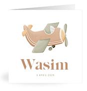 Geboortekaartje naam Wasim j1