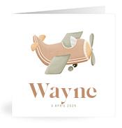 Geboortekaartje naam Wayne j1
