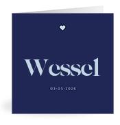 Geboortekaartje naam Wessel j3