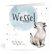 Geboortekaartje naam Wessel j4