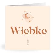 Geboortekaartje naam Wiebke m1