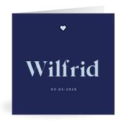 Geboortekaartje naam Wilfrid j3