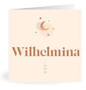 Geboortekaartje naam Wilhelmina m1