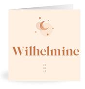 Geboortekaartje naam Wilhelmine m1