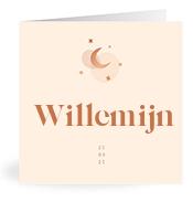 Geboortekaartje naam Willemijn m1