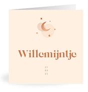 Geboortekaartje naam Willemijntje m1