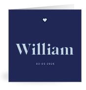 Geboortekaartje naam William j3