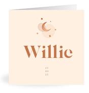Geboortekaartje naam Willie m1
