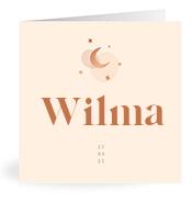 Geboortekaartje naam Wilma m1