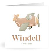 Geboortekaartje naam Windell j1