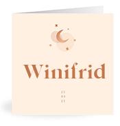 Geboortekaartje naam Winifrid m1