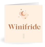 Geboortekaartje naam Winifride m1
