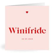 Geboortekaartje naam Winifride m3