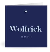 Geboortekaartje naam Wolfrick j3