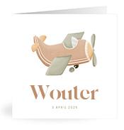 Geboortekaartje naam Wouter j1
