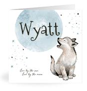 Geboortekaartje naam Wyatt j4