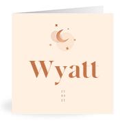 Geboortekaartje naam Wyatt m1