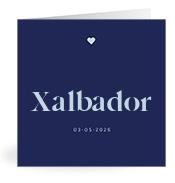 Geboortekaartje naam Xalbador j3