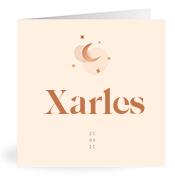 Geboortekaartje naam Xarles m1