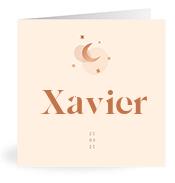 Geboortekaartje naam Xavier m1