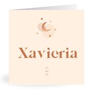 Geboortekaartje naam Xavieria m1