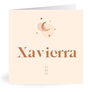 Geboortekaartje naam Xavierra m1